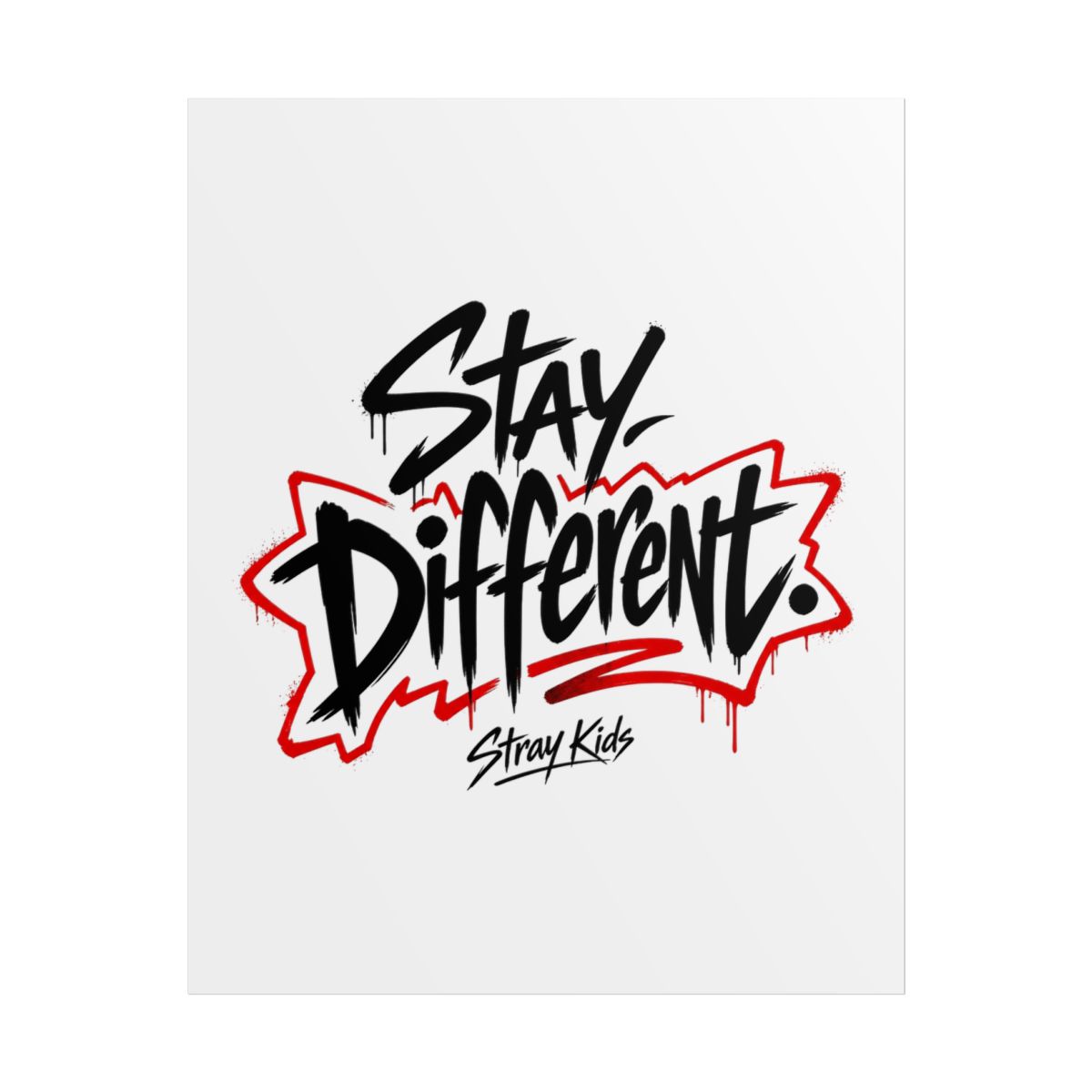 Stray Kids "Stay Different." Poster - Official Posters & Wall Art merchandise