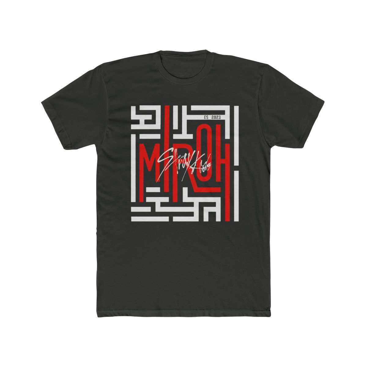 KPOP STRAY KIDS OFFICIAL LOGO MIROH Classic T Shirt - alternate angle 5, merchandise