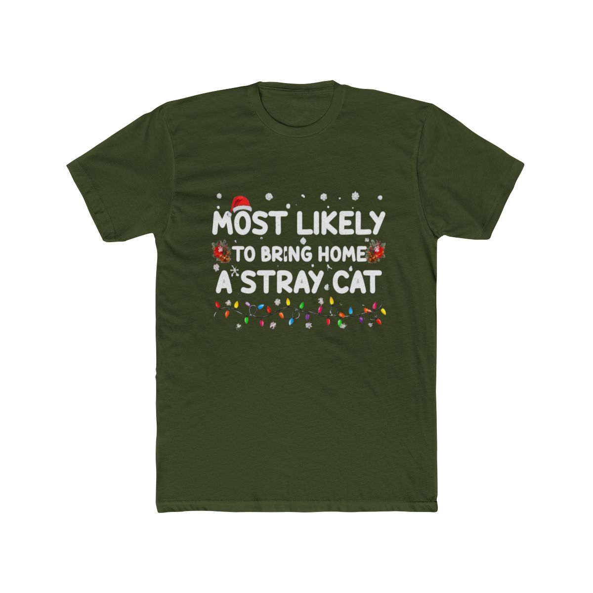 Most Likely To Bring Home A Stray Cat Christmas T Shirt | Stray Kids - alternate angle 4, merchandise