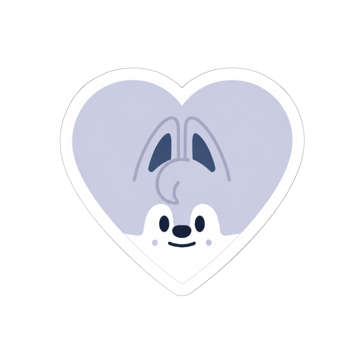 MINI SKZOO ★ Wolf Chan Heart Sticker | Stray Kids