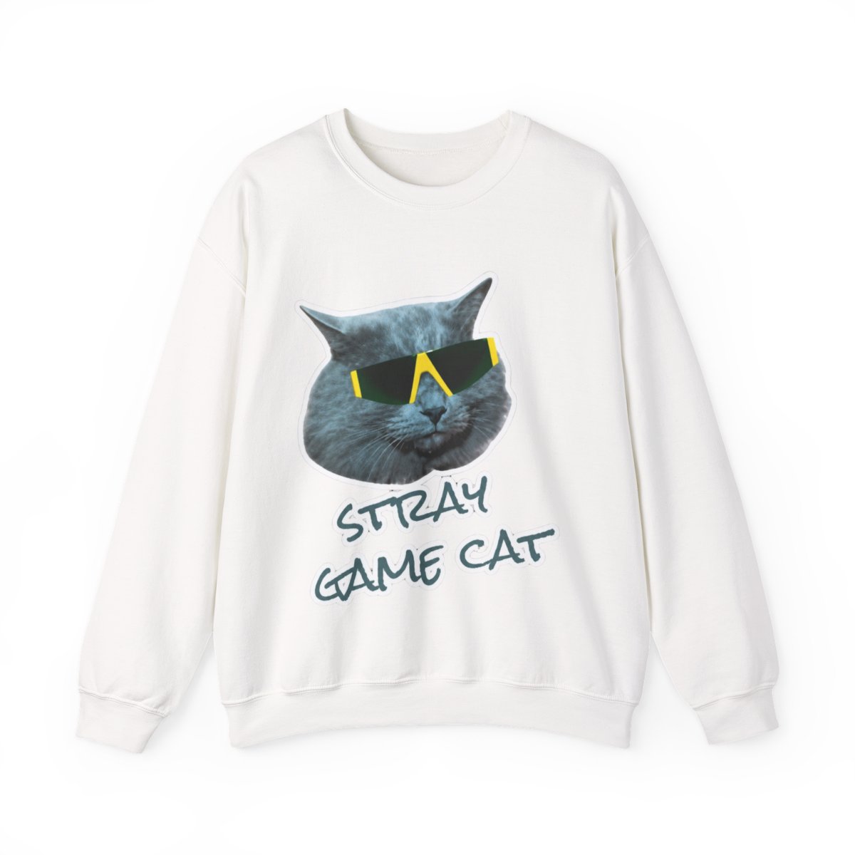 Stray Game Cat Kids Crewneck T-Shirts | Stray Kids