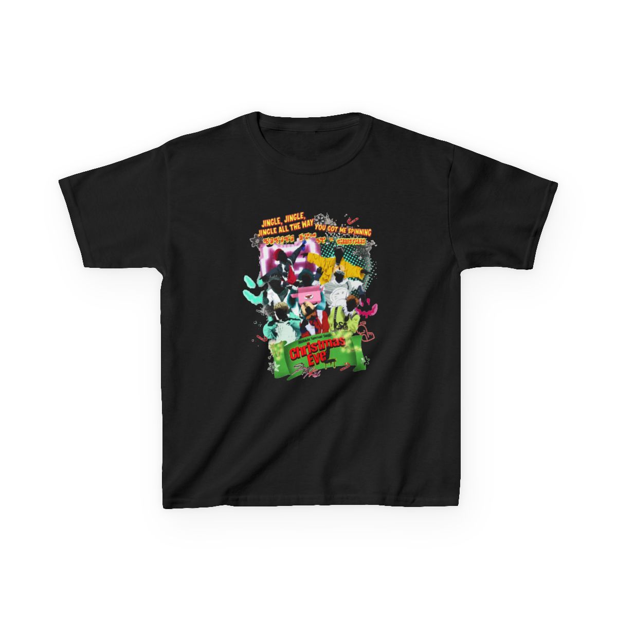 christmas evel stray kids T-Shirt - alternate angle 2, merchandise