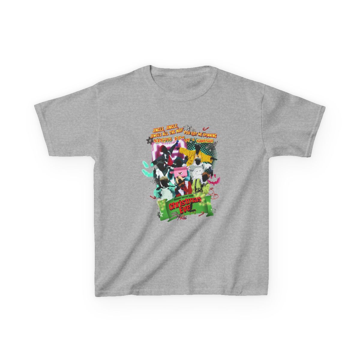 christmas evel stray kids T-Shirt - alternate angle 3, merchandise