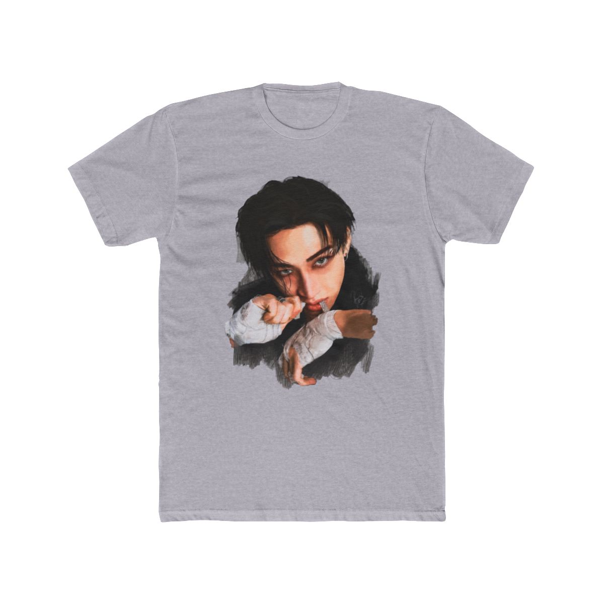 Stray Kids Karma BangChan Illustration fanart T Shirt - alternate angle 5, merchandise