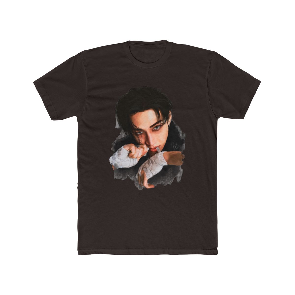 Stray Kids Karma BangChan Illustration fanart T Shirt - alternate angle 3, merchandise