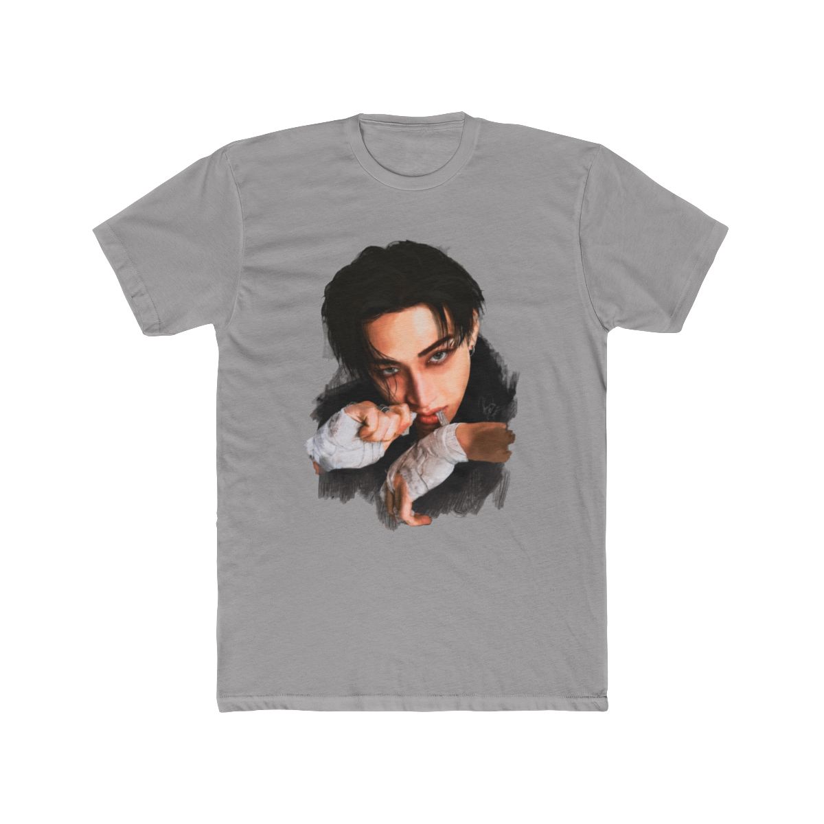 Stray Kids Karma BangChan Illustration fanart T Shirt - alternate angle 2, merchandise