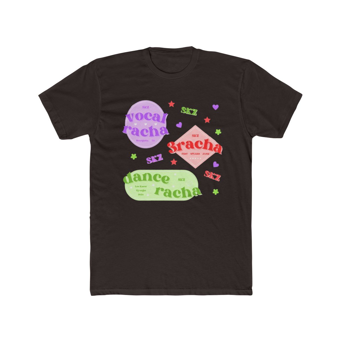 Pack Stray Kids streak - 3racha, vocal streak, dance rance T Shirt - alternate angle 2, merchandise