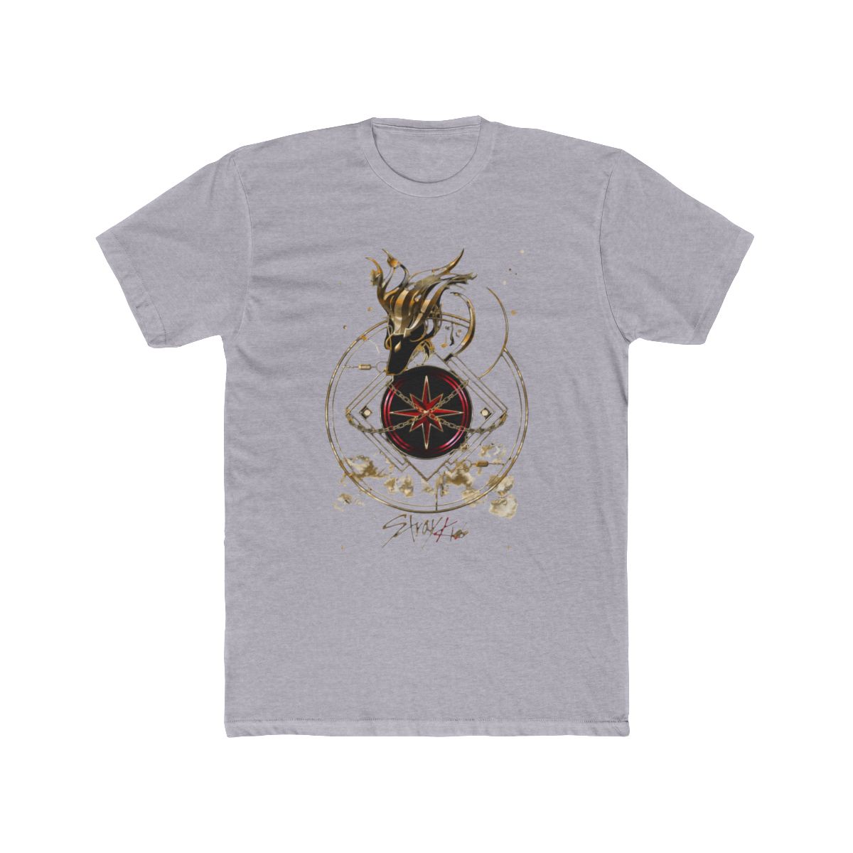 Stray Kids Dominate Tour Gold Dragon Nachimbong Compass T Shirt - alternate angle 5, merchandise