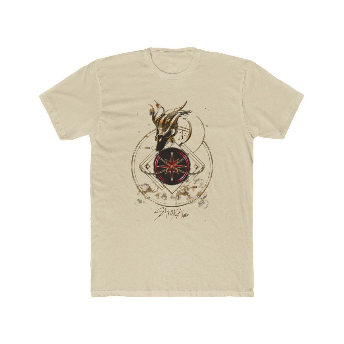 Stray Kids Dominate Tour Gold Dragon Nachimbong Compass T Shirt - alternate angle 4, merchandise