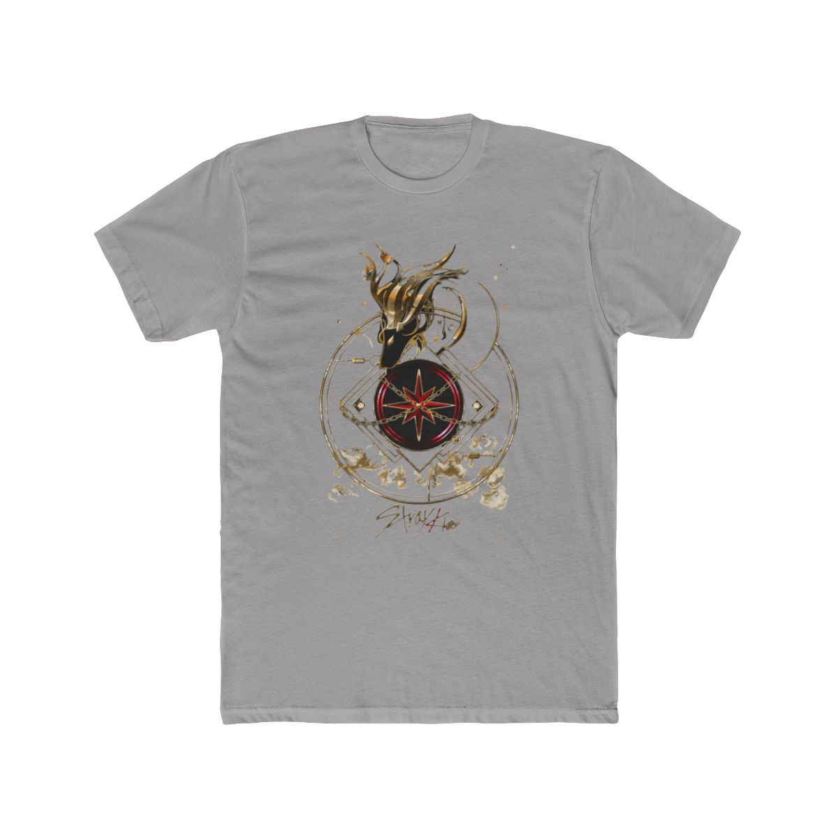 Stray Kids Dominate Tour Gold Dragon Nachimbong Compass T Shirt - alternate angle 2, merchandise